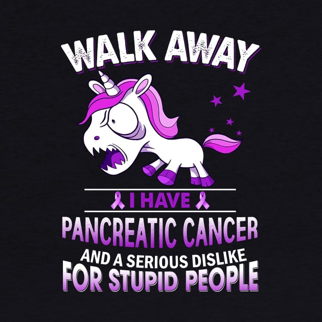 funny pancreatic cancer grumpy unicorn warrior by TeesCircle